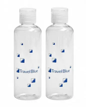 Комплект из 2-х флаконов для жидкостей Travel Blue 2 X Containers прозрачные 2x100 мл В самолет купить в Барнауле фото 2