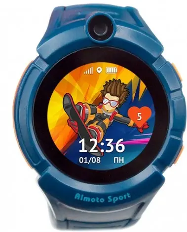 Детские часы Кнопка Жизни Aimoto Sport Синие Knopka купить в Барнауле фото 4