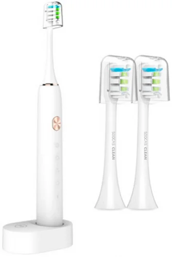Электрическая зубная щетка Soocas Electric Toothbrush X3 (футляр +3 насадки) белая Зубные щетки и ирригаторы Soocas купить в Барнауле фото 4