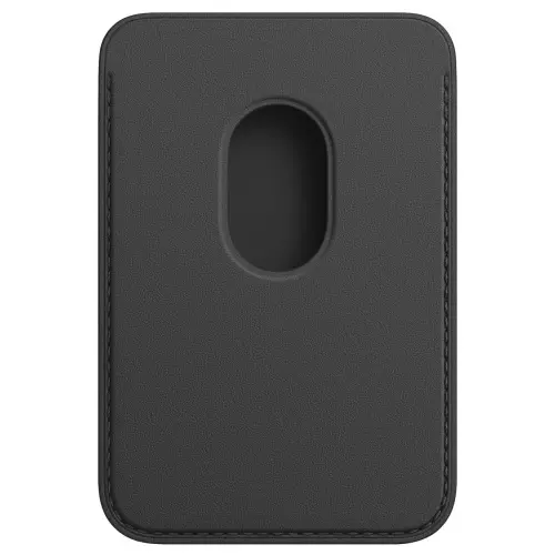 Кардхолдер Apple Leather Wallet with MagSafe для Apple iPhone черный Чехлы брендовые для Apple купить в Барнауле фото 2