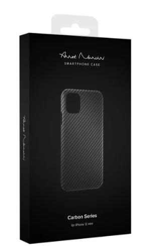 Чехол для Apple iPhone 12 Mini ANNET MANCINI Carbon Series Black Чехлы брендовые для Apple купить в Барнауле фото 2