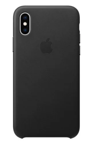 Накладка Apple iPhone XS Leather Case Black (черный) Накладка оригинальная Apple купить в Барнауле