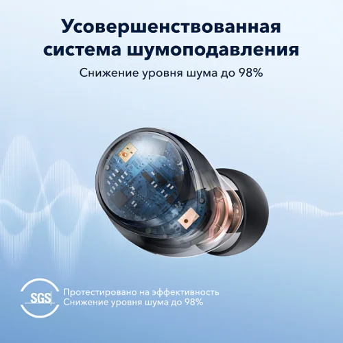 Гарнитура беспроводная SOUNDCORE Space A40 Black Раздельные наушники Soundcore купить в Барнауле фото 6