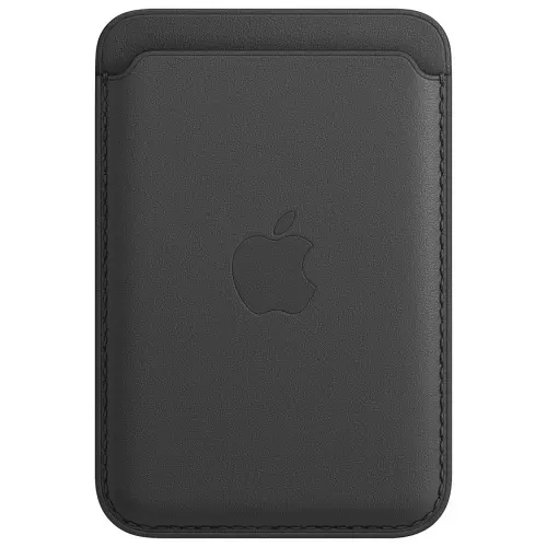 Кардхолдер Apple Leather Wallet with MagSafe для Apple iPhone черный Чехлы брендовые для Apple купить в Барнауле