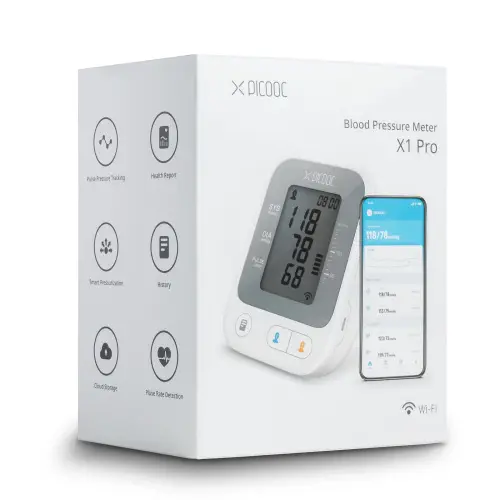 Умный монитор артериального давления Picooc X1 Pro белый Контроль давления и сердца купить в Барнауле фото 2