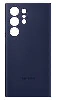 Накладка Samsung S23 Ultra Silicone Case темно-синяя Накладка оригинальная Samsung купить в Барнауле