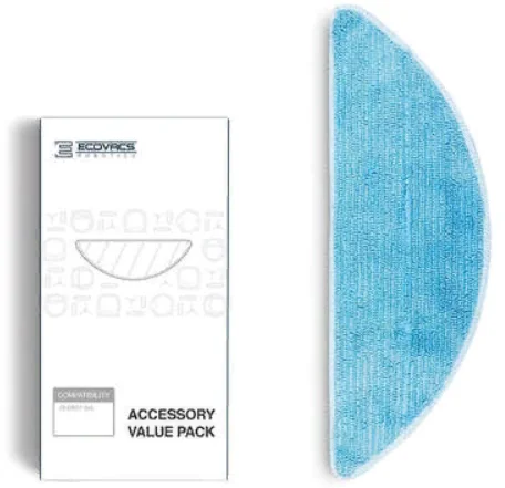 Насадки из микрофибры ECOVACS MOPPING CLOTH для DEEBOT 600/601/605 (D-CC3D) Аксессуары к Ecovacs купить в Барнауле