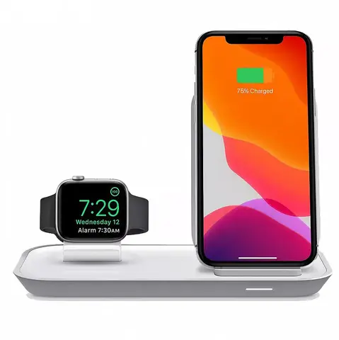 ЗУ беспроводное Mophie 2-in-1 Wireless Charging Stand White Беспроводное ЗУ купить в Барнауле фото 3