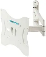 Кронштейн Kromax Techno-3 15"-40" Белый макс. вес 20 кг наст. поворот и наклон Кронштейны купить в Барнауле