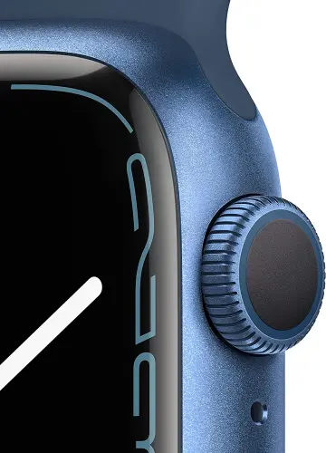 Apple Watch Series 7 GPS 41mm Case Blue Aluminium Band White GB Apple купить в Барнауле фото 2
