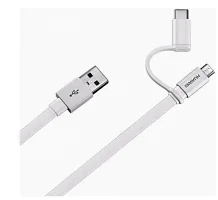Дата-кабель Huawei micro USB/Type-C AP55S, 2A, 1.5м, белый Кабель оригинальный Huawei купить в Барнауле