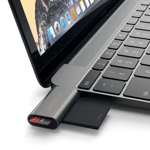 Кардридер Satechi Aluminum Type-C USB 3.0 and Micro/SD (USB 3.0 и Type-C) серый космос Док-станция купить в Барнауле фото 5