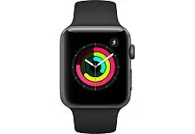 Apple Watch Series 3 42mm Case Space Grey Aluminium Sport Band Black (GPS+Cellular) Apple купить в Барнауле