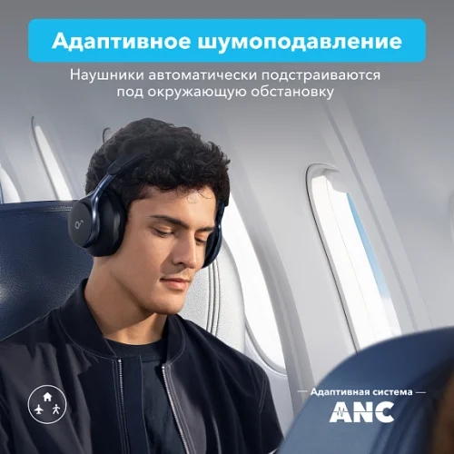 Гарнитура беспроводная SOUNDCORE Space One A3035 Black Bluetooth полноразмерные Soundcore купить в Барнауле фото 3