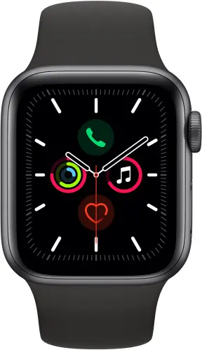 Apple Watch Series 5 40mm Case Space Grey Aluminium Sport Band Black Apple купить в Барнауле