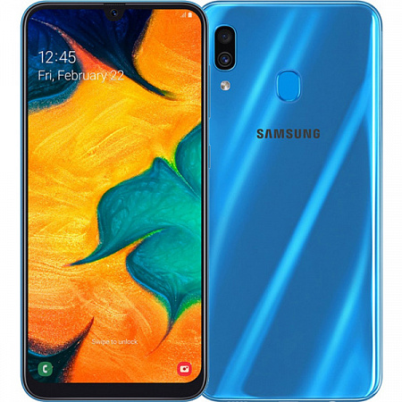 купить Samsung A30 A305F 32GB 2019 Синий в Барнауле фото 2
