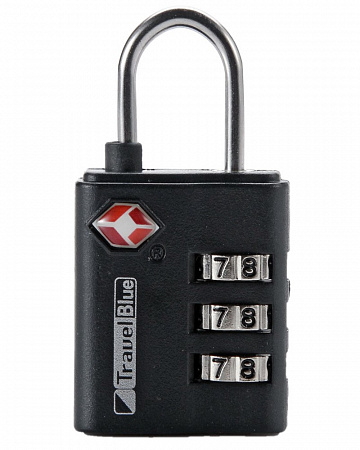 купить Замок для багажа Travel Blue TSA Combination Lock кодовый навесной черный в Барнауле