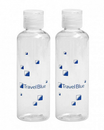 Комплект из 2-х флаконов для жидкостей Travel Blue 2 X Containers прозрачные 2x100 мл В самолет купить в Барнауле фото 2