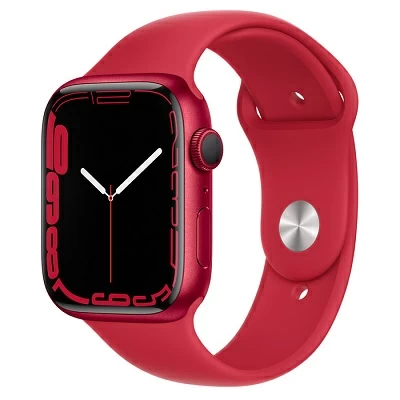 Apple Watch Series 7 GPS 41mm Case Blue Aluminium Band Red GB Apple купить в Барнауле фото 2
