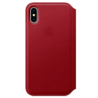 купить Чехол Apple iPhone XS Leather Folio Red (красный) в Барнауле