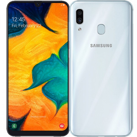 купить Samsung A30 A305F 32GB 2019 Белый в Барнауле фото 2