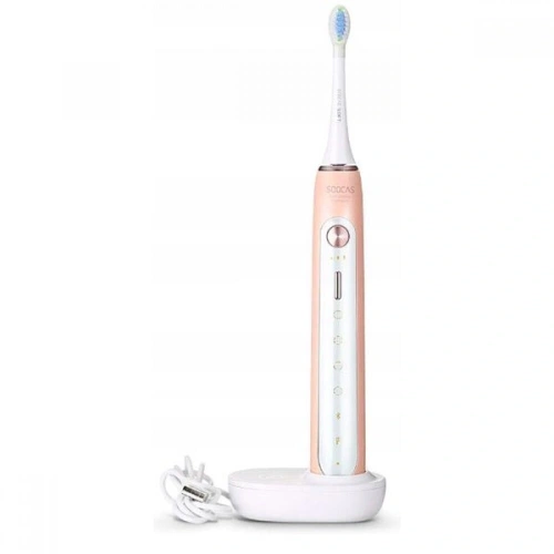 Электрическая зубная щетка Soocas Electric Toothbrush X5 (футляр +3 насадки) розовая Зубные щетки и ирригаторы Soocas купить в Барнауле фото 2