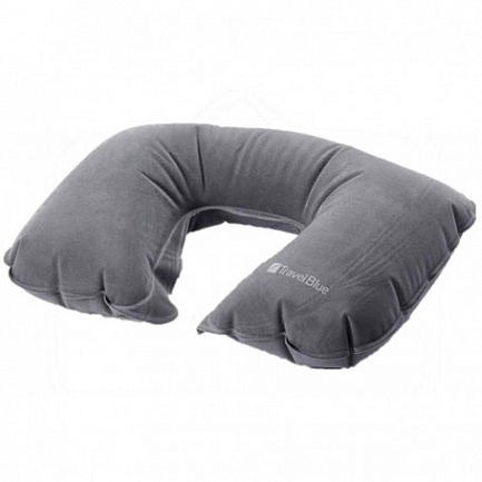купить Подушка для путешествия Travel Blue Neck Pillow надувная серо-синяя в Барнауле