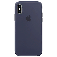 купить Накладка Apple iPhone XS Silicone Case Midnight Blue (синий) в Барнауле
