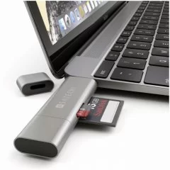 купить Кардридер Satechi Aluminum Type-C USB 3.0 and Micro/SD (USB 3.0 и Type-C) серебряный в Барнауле фото 3