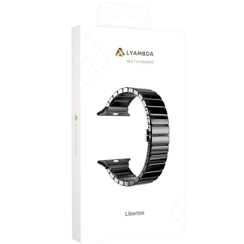 купить Ремешок для Apple Watch Band 38/40mm Lyambda Libertas металл черный DS-APG-06-40-BK в Барнауле фото 3