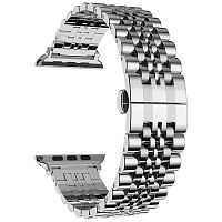 купить Ремешок для Apple Watch Band 38/40mm Lyambda Castor сталь серебристый в Барнауле