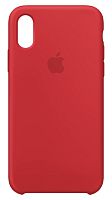купить Накладка Apple iPhone XS Max Silicone Case Red (красный) в Барнауле