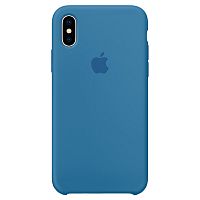 купить Накладка Apple iPhone X Silicone Case Denim Blue (синий) в Барнауле