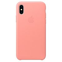 купить Накладка Apple iPhone X Leather Case Soft Pink (розовый) в Барнауле
