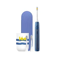 Электрическая зубная щетка Soocas Electric Toothbrush X5 (футляр +3 насадки) синяя Зубные щетки и ирригаторы Soocas купить в Барнауле