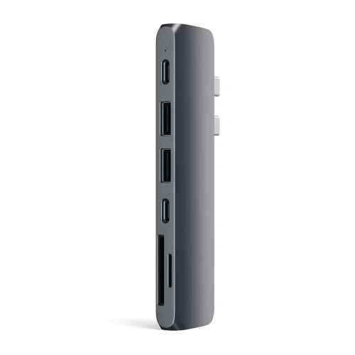 Хаб Satechi Aluminum Pro Hub для Macbook Pro USB-C HDMI Серый космос. Док-станция купить в Барнауле фото 2
