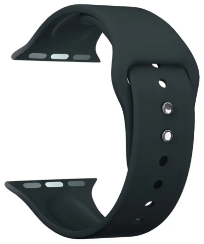 купить Ремешок для Apple Watch Band 42/44mm Lyambda Altair спортивный силиконовый черный в Барнауле