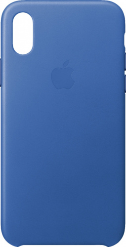 купить Накладка Apple iPhone XS Max Leather Case Cape Cod Blue (лазурная волна) в Барнауле