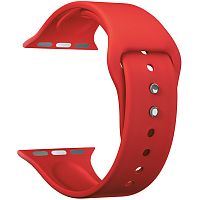 купить Ремешок для Apple Watch Band 42/44mm Lyambda Altair силиконовый красный в Барнауле
