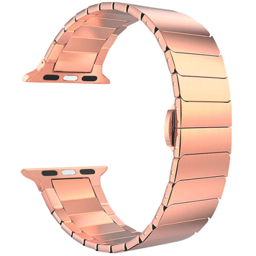 купить Ремешок для Apple Watch Band 42/44mm Lyambda Canopus сталь розовое золото в Барнауле фото 2