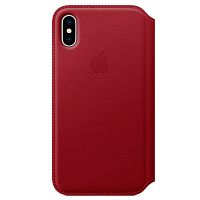 купить Чехол Apple iPhone X Leather Folio Red (красный) в Барнауле