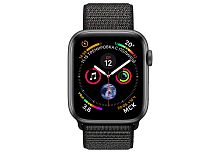 Apple Watch Series 4 44mm Case Space Grey Aluminium Sport Band Black Apple купить в Барнауле