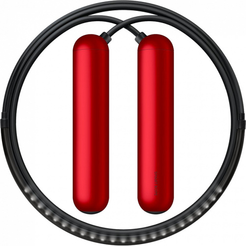 купить Умная скакалка Smart Rope. Размер M, 258 см. (на рост 165 - 175 см) (Красный) в Барнауле