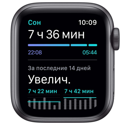 купить Apple Watch Series SE GPS 44mm Case Space Grey Aluminium Nike Sport Band Black в Барнауле фото 2