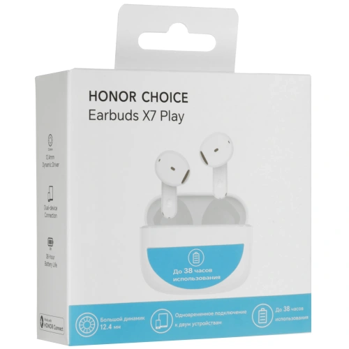 Гарнитура беспроводная Honor Choice Earbuds X7 Play белый Раздельные наушники Honor купить в Барнауле фото 4
