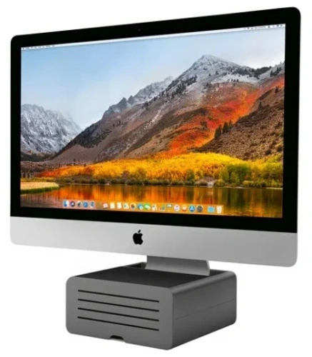 Подставка Twelve South HiRise Pro для iMac и Apple Display, сталь (черный/серебристый) Подставки для компьютера купить в Барнауле фото 5