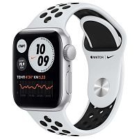 купить Apple Watch Series SE GPS 44mm Case Silver Aluminium Nike Sport Band Platinum в Барнауле