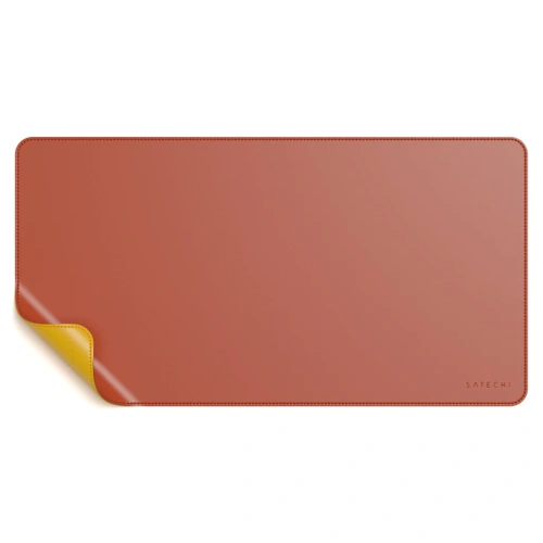 Коврик Satechi Dual Side ECO-Leather Deskmate Желтый/оранжевый Стильные коврики для мыши купить в Барнауле фото 4