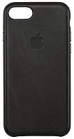 купить Накладка Apple iPhone 8/7 Leather Case Black (черный) в Барнауле
