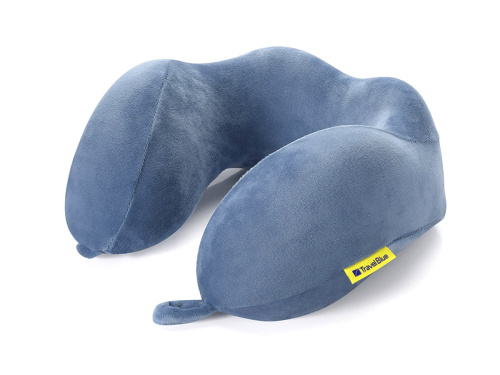 Подушка для путешествия Travel Blue Tranquility Pillow с эффектом памяти увеличенная синяя В самолет купить в Барнауле фото 3